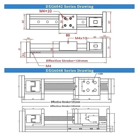 Upgraded Linear Guide Monorail Slide 500-1000mm Travel SFU1204/1605/1610 XYZ axis Support Nema23 Stepper Motor(SFU1610-600mm Stroke) in Saudi Arabia