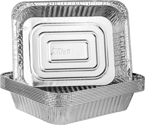 PLASTICPRO Disposable 9 x 13 Aluminum Foil Pans Half Size Deep Steam Table Bakeware - Cookware Perfect for Baking Cakes, Bread, Meatloaf, Lasagna Pack of 20 in Saudi Arabia