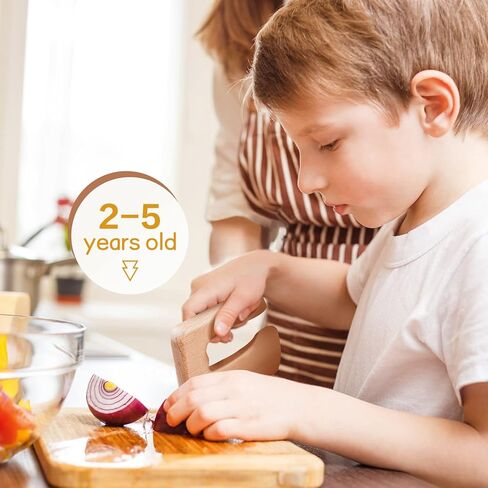 CONSIO Wooden Kids Knife - Children's Safe knives - Toddler Knife for Chopping - Safe Cutting Veggies Fruits - Fish Shape in Saudi Arabia
