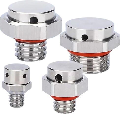 Waterproof Air Vent Valves 1pc 304 Stainless Steel Air Vent Valve Screw In M8 M10 M12 Breather Waterproof Heat Dissipation Plug(M12X1.5A) in Saudi Arabia