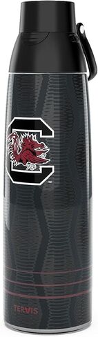 زجاجة مياه Tervis Venture South Carolina Gamecocks - كوب سفر معزول ثلاثي السرعة بالكامل يحافظ على المشروبات باردة وساخنة، 36oz، من الفولاذ المقاوم للصدأ in Saudi Arabia