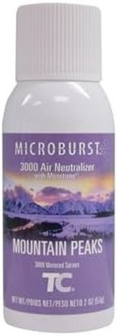 عبوة إعادة تعبئة رابر ميد التجارية Microburst 3000، قمم الجبال، 2 أوقية رذاذ الهباء الجوي، 12/كرتون in Saudi Arabia
