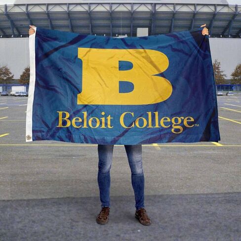 Beloit College Bucs Flag in Saudi Arabia