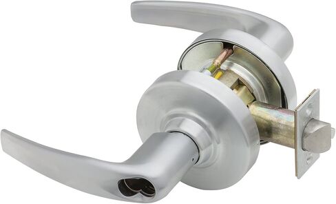 Schlage ND80BD ATH 626 (SFIC) سلسلة ND قفل أسطواني من الدرجة الأولى، وظيفة غرفة التخزين، قلب صغير الحجم قابل للتبديل، تصميم أثينا، لمسة نهائية من الكروم الساتان in Saudi Arabia