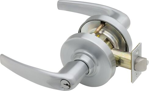 Schlage ND53PD ATH 626 C123 Keyway Series ND Grade 1 Cylindrical Lock, Entrance Function, C123 Keyway, Athens Design, Satin Chrome Finish in Saudi Arabia