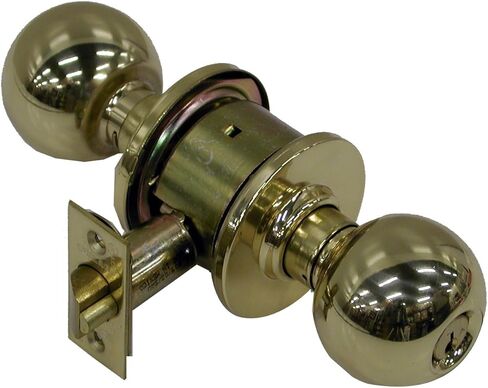 Schlage A53PD ORB 605 C123 Keyway Series A قفل أسطواني من الدرجة 2، وظيفة المدخل، C123 Keyway، تصميم مدار، لمسة نهائية من النحاس اللامع in Saudi Arabia