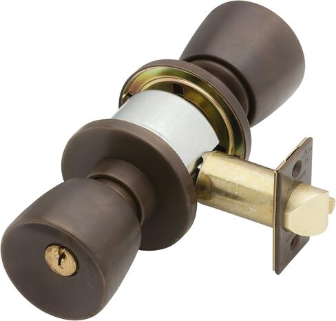 Schlage D53PD TUL 613 C Keyway Series D Grade 1 قفل أسطواني، وظيفة المدخل، C Keyway، تصميم التوليب، لمسة نهائية من البرونز المطلي بالزيت in Saudi Arabia