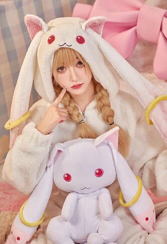 حقيبة ظهر نسائية من Micotaku، حقيبة ظهر Puella Magi Madoka Magica مرخصة رسميًا على شكل أرنب لطيف in Saudi Arabia
