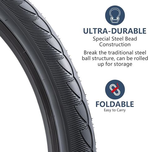 YUNSCM 2-PCS 26" Road Bike Tires 26x2.0/50-559 Compatible with 26 * 2 26 x 2.0 26X2.0 Bike Bicycle Tires (Y-821) in Saudi Arabia