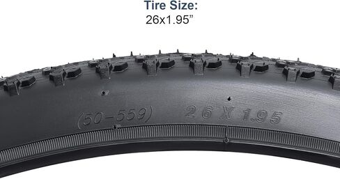 إطارات دراجة YUNSCM قطعتين مقاس 26 بوصة مقاس 26x1.95/50-559 متوافقة مع إطارات الدراجات الجبلية مقاس 26 × 1.95 (Y-1483) in Saudi Arabia
