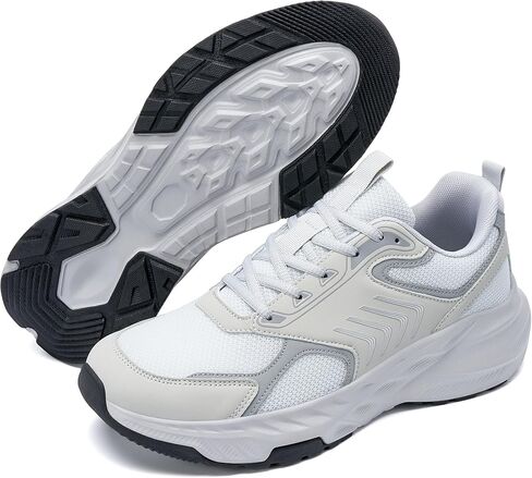 Aomigoct Mens Casual Walking Shoes: Breathable Mesh for Commute & Leisure - Cushion & Non-Slip for All-Day Comfort Outdoor - Men 25-55 in Saudi Arabia