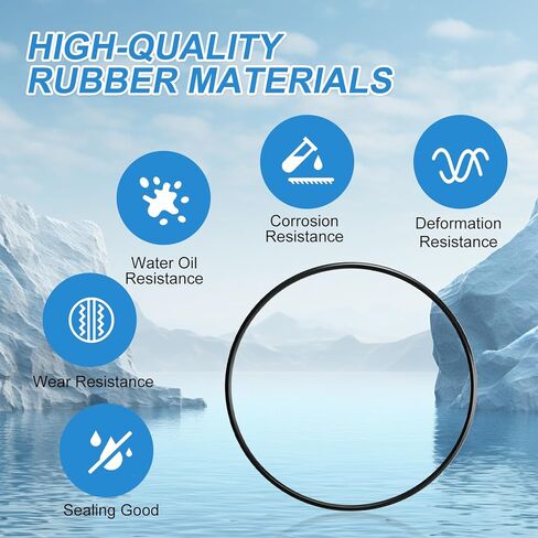 قطعة بديلة بحلقة دائرية OR-360B، متوافقة مع مبيت فلتر المياه Culligan HF-360B للمنزل بالكامل، أسود، عبوة من 4 قطع in Kuwait
