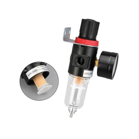 AFR2000 1/4 Pneumatic Filter for air Compressor Water Oil Water Separator Pressure Regulator(AFR2000 and 6mm,Fiber Filter) in Saudi Arabia