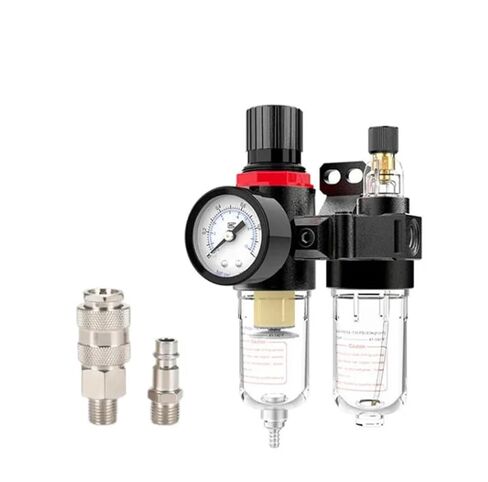 AFC2000 G1/4 فلتر هواء ضاغط الهواء فاصل الزيت والماء لصمام تخفيض الضغط AFR2000+AL2000(تركيب AFC2000 6 مم) in Kuwait