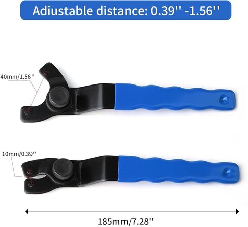 Golden Pearl Pin Spanner,Spanner Wrench for Grinder,Adjustable Pin Wrench for Angle Grinder Machine(Blue) in Saudi Arabia