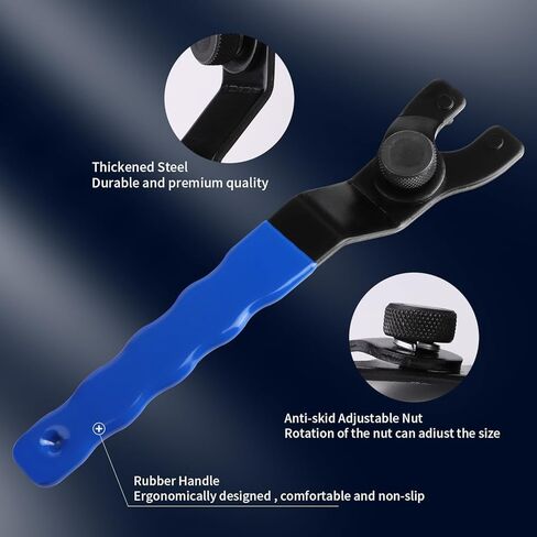 Golden Pearl Pin Spanner,Spanner Wrench for Grinder,Adjustable Pin Wrench for Angle Grinder Machine(Blue) in Saudi Arabia