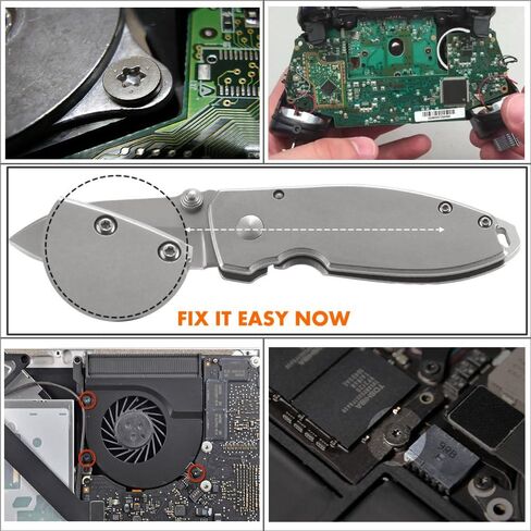 مفك براغي أمان T6 Torx، مفك براغي TECKMAN Torx T6H لأجهزة Apple Mac Mini، نظارات Oakley Juliat الشمسية، اللوحة الرئيسية لوحدة تحكم Xbox، سكين الجيب وإصلاح الأجهزة الإلكترونية الأخرى in Kuwait