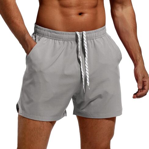 Men's 5" Athletic Running Shorts Quick Dry Lightweight Workout Shorts for Men Sports Gym Training with Pockets in Kuwait