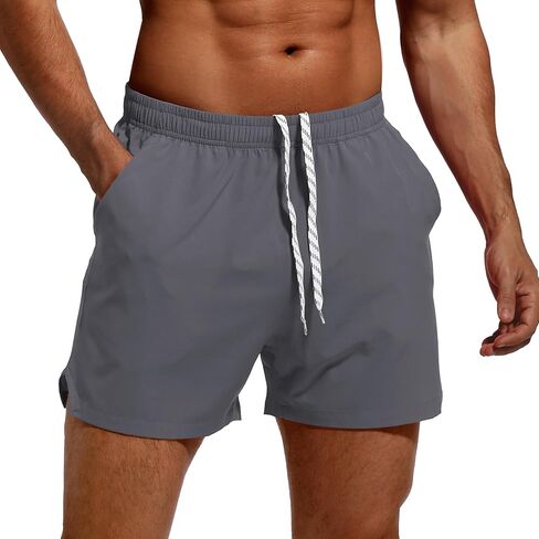 Men's 5" Athletic Running Shorts Quick Dry Lightweight Workout Shorts for Men Sports Gym Training with Pockets in Saudi Arabia