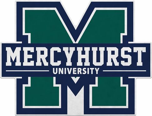 راية على شكل قطع من Rico Industries NCAA Mercyhurst Lakers - ديكور المنزل وغرفة المعيشة - لباد ناعم EZ للتعليق in Saudi Arabia