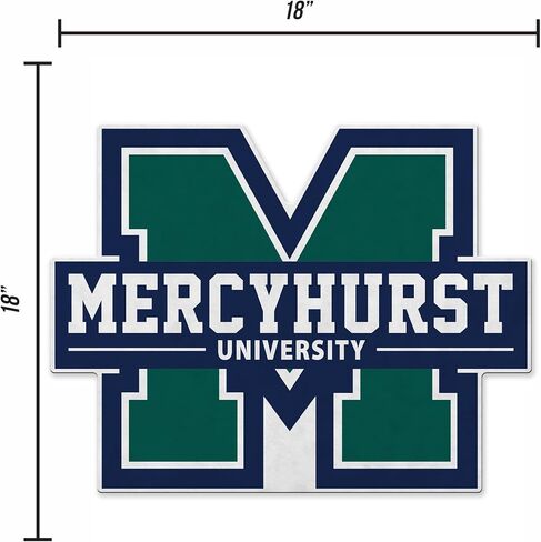راية على شكل قطع من Rico Industries NCAA Mercyhurst Lakers - ديكور المنزل وغرفة المعيشة - لباد ناعم EZ للتعليق in Saudi Arabia