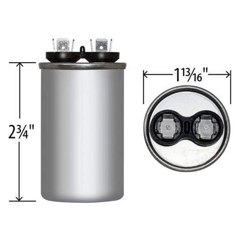 35 uF x 370 VAC - Jard # 12718 Round Dual Run Capacitor, Sold Each in Saudi Arabia