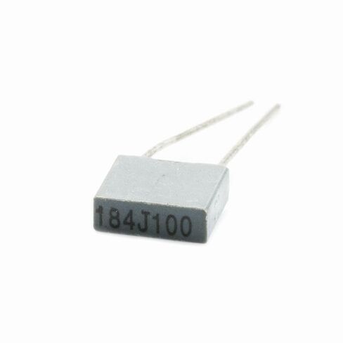 Luftschloss 5pcs 100V 1 فائق التوهج (105) البوليستر الممعدنة MKT PET فيلم مربع مكثف P = 5mm in Kuwait