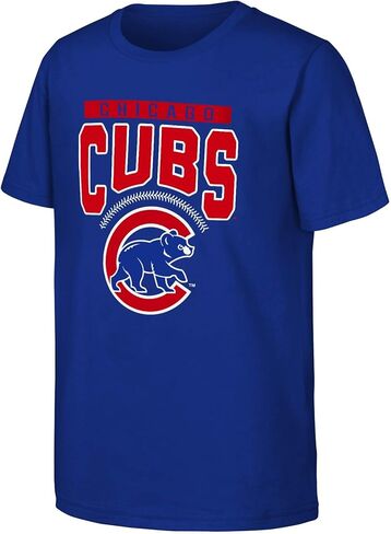 MLB Kids Youth 8-20 Color Team Color Stake Out Arch Logo T-Shirt in Kuwait