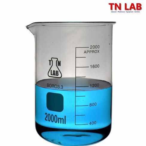 TN Lab Beaker Borosilicate Glass مع التخرج 2000 مل 2L in Kuwait