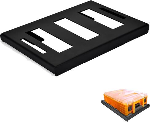 2-Pack Mounting Plate Compatible with Klein MODbox, Mounting Bracket for Klein Tools Full Width Toolboxes, Metal Base with Black Powder-Coated Finish for MODbox Modular Tool Storage System in Saudi Arabia