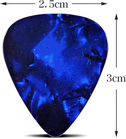 60 PCS Guitar Picks for Acoustic, Abstract Art Colorful Celluloid Guitar Pick Plectrums For Bass, Electric, Includes 0.46mm, 0.71mm, 0.96mm(15 Pieces Each Color Random) in Saudi Arabia