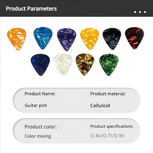 60 PCS Guitar Picks for Acoustic, Abstract Art Colorful Celluloid Guitar Pick Plectrums For Bass, Electric, Includes 0.46mm, 0.71mm, 0.96mm(15 Pieces Each Color Random) in Saudi Arabia