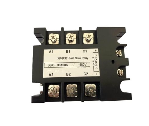 JGX-33100A 3.5-32VDC / 480VAC 25A 40A 80A 100A DC إلى AC المرحلة مرحل الحالة الصلبة (40A) in Kuwait