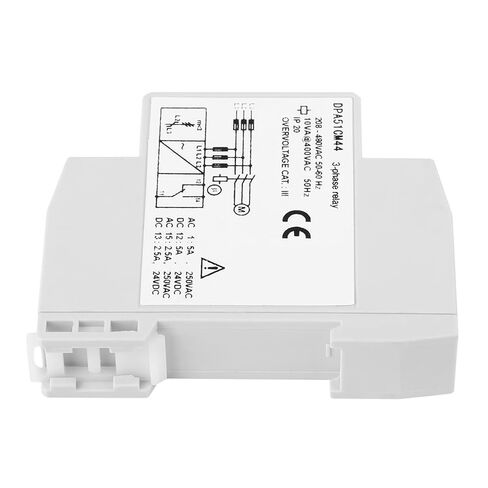 RiToEasysports DPA51CM44 مرحل مراقبة ثلاثي المراحل، تصميم مضغوط، حماية فعالة للمحرك، اكتشاف تسلسل الطور للمصاعد وأنظمة تكييف الهواء in Kuwait