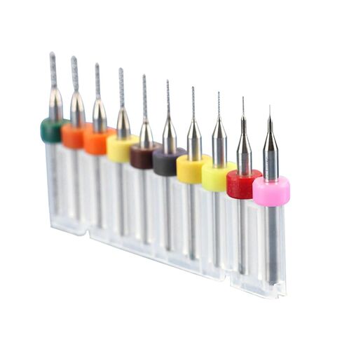 COHEALI 10-Piece Carbide Drill Bit Set for PCB and CNC Micro Engraving Drill Bits 2.1mm to 3.0mm High Precision Tungsten Carbide for Professional Use in Saudi Arabia