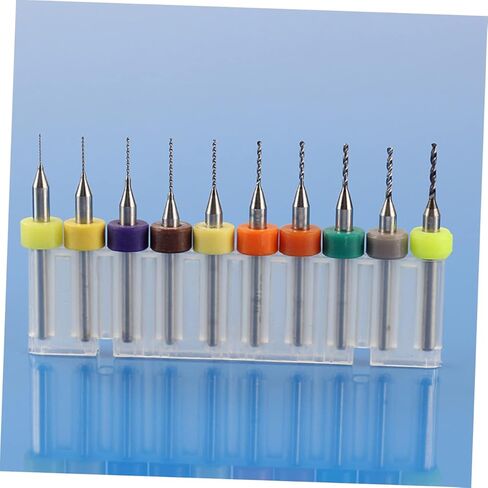 COHEALI 10-Piece Carbide Drill Bit Set for PCB and CNC Micro Engraving Drill Bits 2.1mm to 3.0mm High Precision Tungsten Carbide for Professional Use in Saudi Arabia