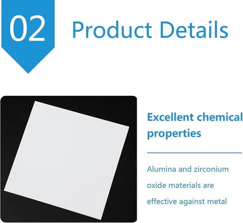 Alumina Ceramic Plate Insulating Alumina Ceramic Sheet for Industrial Contact Parts, Side Length 20cm(Thickness:15mm) in Saudi Arabia