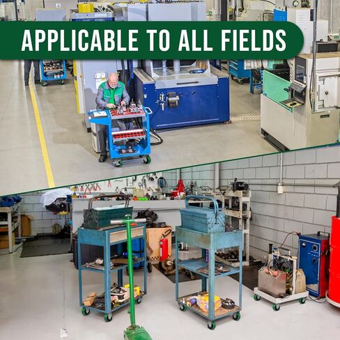 عجلات 3 بوصة، من البولي يوريثين على عجلة فولاذية، مجموعة عجلات شديدة التحمل مكونة من 4 عجلات بسعة تحميل 1400 رطل - تستخدم للعربة وصناديق الأدوات (4 دوارة) in Kuwait