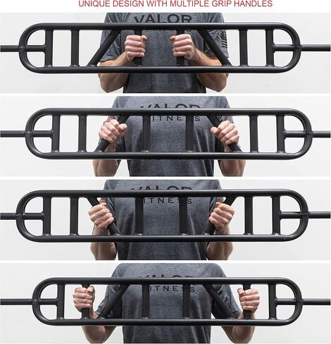 Valor Fitness Swiss Barbell، قضيب ثلاثي الرؤوس لألواح الوزن الأوليمبية، قضيب متعدد القبضة لضغط المقعد، تدريب الكتف والذراع in Kuwait