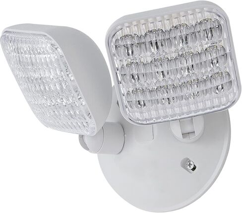 GZRUIYANG Emergency Remote Head Lighting, Double Square Head Emergency Light, UL Listed, Multi Voltage 3.6 to 24 Volt Input, 2 * 3 Watts, 180 Lumen, No Battery Inside in Saudi Arabia