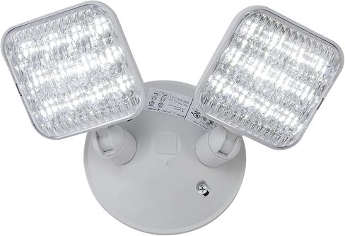 GZRUIYANG Emergency Remote Head Lighting, Double Square Head Emergency Light, UL Listed, Multi Voltage 3.6 to 24 Volt Input, 2 * 3 Watts, 180 Lumen, No Battery Inside in Saudi Arabia