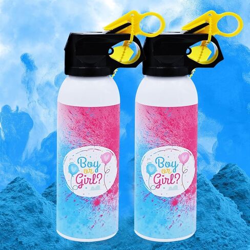 تكشف عن الجنس طفاية حريق لون الدخان مجموعة من 2، طفاية حريق الطفل دخان للصبي أو الفتاة تكشف عن أفكار الجنس، طفايات الحريق الدخان الوردي أو الأزرق للزينة تكشف عن الجنس in Kuwait