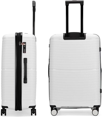 Bobcat Expandable 3-Piece Hardside Spinner Luggage Set, Carbon Fiber Finish with TSA Locks (Black) in Saudi Arabia