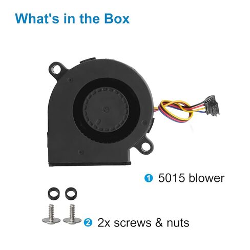 5015 مروحة منفاخ تبريد لمختبر بامبو P1P/P1S، DC 24V 4.08W 6.0CFM 7800RPM محمل كروي مزدوج، مروحة توربو عالية السرعة 52x52x15 مم لتبريد أجزاء الطابعة ثلاثية الأبعاد، ضوضاء منخفضة، مقاومة للحريق، تشغيل مستقر in Kuwait