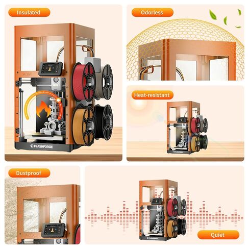 مجموعة حاوية الطابعة ثلاثية الأبعاد Flashforge AD5X، DIY، تقليل الضوضاء، السلامة والرائحة، متوافقة مع خيوط ASA/PC عالية الحرارة in Saudi Arabia
