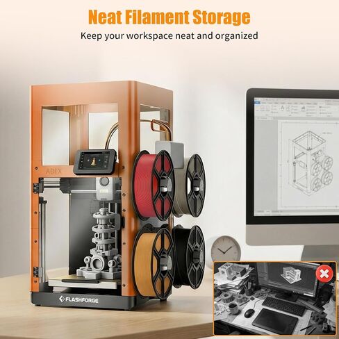 مجموعة حاوية الطابعة ثلاثية الأبعاد Flashforge AD5X، DIY، تقليل الضوضاء، السلامة والرائحة، متوافقة مع خيوط ASA/PC عالية الحرارة in Saudi Arabia