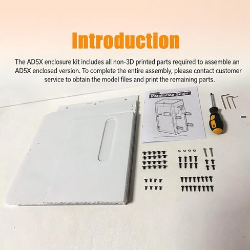 مجموعة حاوية الطابعة ثلاثية الأبعاد Flashforge AD5X، DIY، تقليل الضوضاء، السلامة والرائحة، متوافقة مع خيوط ASA/PC عالية الحرارة in Saudi Arabia