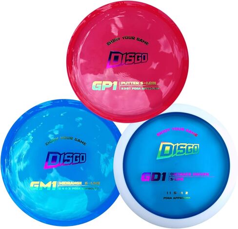 DISGO Disc Golf Disc Set- 170-178g Glow-in-The-Dark Disc | Putter, Midrange, and Driver | Professional Golf Discs for Outdoor Games & Competition PDGA Approved in Saudi Arabia