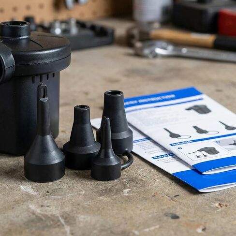 فوهات بديلة لمضخة الهواء، 3 أحجام فوهات مضخة قابلة للنفخ، ملحقات محول منفاخ مضخة الهواء للسرير الهوائي الجزئي، إلخ، بلاستيك قطعتين in Kuwait