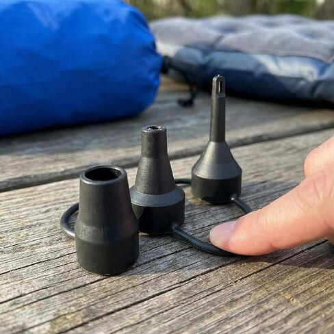 فوهات بديلة لمضخة الهواء، 3 أحجام فوهات مضخة قابلة للنفخ، ملحقات محول منفاخ مضخة الهواء للسرير الهوائي الجزئي، إلخ، بلاستيك قطعتين in Kuwait